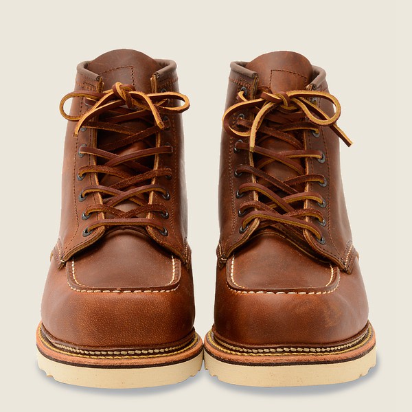 Bottes Red Wing Heritage - Classic Moc - 6-Inchr Rough & Tough Cuir - Marron - Homme 864FYAMWG